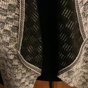 Anthropologie Anthropology Black and white pattern Sweater Wrap Photo 7