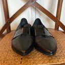 Barney’s New York  black leather point toe flats size 41 Photo 2