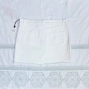 Dex flex comfort NWT Dex Jeans Distressed Raw Hem Denim Mini Skirt - White - 29 Photo 2