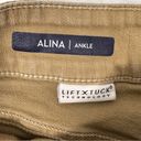 NYDJ  Alina Ankle lift tuck technology denim Jeans Size 12 Dark Khaki frayed hem Photo 6