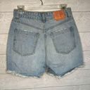 ZARA  high waist ripped light wash denim shorts Size 6 Photo 1