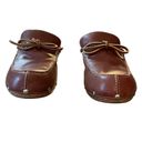 Isaac Mizrahi  Leather Slip On Mule Clogs Size 10 Photo 3