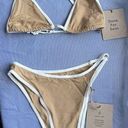 Free People Stone Fox Swim x  Bikini Set in Tannin Nomi Top Echo Bottom NWT XS Photo 0