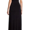 Go Couture  163017 Women's V-Neck Maxi Dress Sleeveless Black Size Large Photo 1