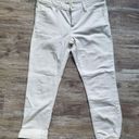 Banana Republic  White Solid Sculpt Skinny Crop Summer Capri Jeans Womens Size 27 Photo 0