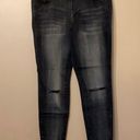 Lane Bryant Distressed Black Skinny Jeans, 18 Photo 0