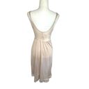 Vassarette  Vintage Size 34 Slip Dress Lingerie Silky Nude Beige Lace Underwire Photo 4