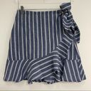 The Fifth Label NWOT  Skirt Voyage Stripe Wrap Tie Blue White Stripe SZ Medium Photo 3