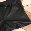 n:philanthropy  ladies Black Scarlett Faux Leather Joggers Sz Large Photo 4