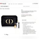 Christian Dior Dior Beaute  Black Velvet Travel Pouch Big Toiletry Clutch Cosmetic Bag Photo 5