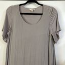 Wilfred  FREE by ARITZIA Teigen Mini Shirt Dress in Lune L Taupe Gray Gauzy Photo 2