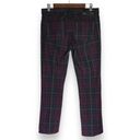 Ralph Lauren Lauren  Tartan Plaid Denim Jeans Womens 8 Petite Modern Straight Photo 4