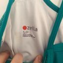 Zella  Showstopper Space Dye Tank Teal Green White Scoop Neck Racerback Active S Photo 6