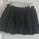 Free People  Beach Conch Key Bubble Mini Skirt Black Medium Photo 2