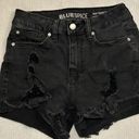 Bluespice Black Mid Rise Black Jean Shorts Photo 0