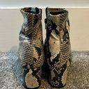 Snakeskin Booties Size 8 Photo 2