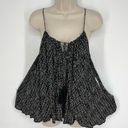 O'Neill O’Neill NWT Women's Jalen Baby Doll Top Sleeveless Size M Drawstring Black White Photo 0