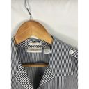 Chico's  No Iron Stripe button Down Shirt Size 1 / Medium Photo 2