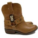 Dingo NEW  Cowboy Boots Sierra Tan Leather Harness Western Studded Brown Size 7.5 Photo 1