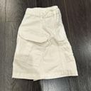 white mini cargo skirt Size L Photo 1