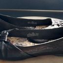 Krass&co Born Lily Top Knot Ballet Black Round Toe Flats Padded Sole SZ 7 Good … Photo 3
