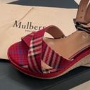 Mulberry tartan sandals Red size 7 Photo 6