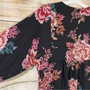 Style & Co floral boho handkerchief hem peasant blouse women’s Size Medium Photo 12