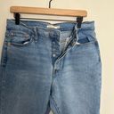 Levi's - Wedgie Straight Distressed Knee Button Fly Denim Jeans Blue Photo 4