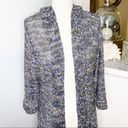 BCBGMAXAZRIA  Gray Sweater Cardigan Chunky Knit Duster with Hood Small Photo 2