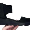 Eileen Fisher Mesh Ankle Nubuck Wedge Women’s Size 6 1/2 Black Shoes Zipper Back Photo 8