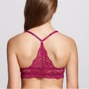 Xhilaration  Fuchsia Lace Racerback Bralette Photo 1