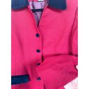 Leslie Fay Vintage Riding Jacket Equestrian Red Black Velvet Collar Old Money Gilmore Photo 2