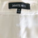 Lafayette 148  NY Wide Leg Trousers pants ivory fully  lined size 14 Photo 6