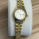 Citizen  Ladies Watch Vintage Gold Tone Bracelet White Dial Day Date Window Photo 1