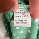 re:named  Green & White Polka Dot Mini Dress Size S Short Sleeve Summer Photo 8