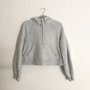 Lululemon Scuba Oversized 1/2 Zip Hoodie Heathered Core Ultra Light Grey M/L Photo 1