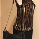 Rebecca Minkoff  Black & Gold Shoulder & Crossbody Leather Bag Photo 1