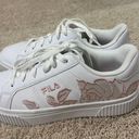 FILA White Platform Embroidered Sneakers Photo 1