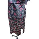 Daisy Cinq a Sept  Kacy Tumbled Black Pink Floral Print Dress Size 4 Photo 3