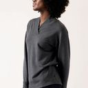 Athleta  Clarity V-Neck Sweatshirt in Black Heather Large NWT Photo 11