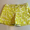 The Limited  Womens Green Shorts Size 4Floral Leaf Palm Flat Front Photo 0