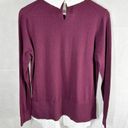 Ted Baker  Ohlin Mixed Media Layered Look Oxblood Sweater Size US 8 Photo 4