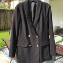 INC  Black Blazer With Gold Buttons M Photo 1