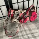 Vera Bradley  Mocha Rogue Floral Crossbody Shoulder Small Purse Pink Brown Photo 1