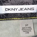 DKNY  Black Lace Print Jeggings Stretch Skinny Jeans 2 P Petite Photo 8