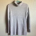 Banana Republic Grey Merino Wool Long Mock Neck Sweater Photo 1