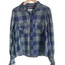 We The Free Free People Sun City Plaid Puff Sleeves Top Photo 1