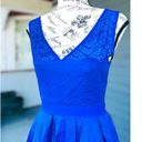 American Eagle  Outfitters Women’s Size 2 Blue Crepe Georgette Fit & Flare EUC Photo 1