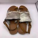 Krass&co Rag &  Fran Gold Back Strap Flat Sandal size US 8 slingback Photo 4