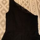 David's Bridal  Black Bridesmaid’s Dress Size 2 One Shoulder. Photo 5